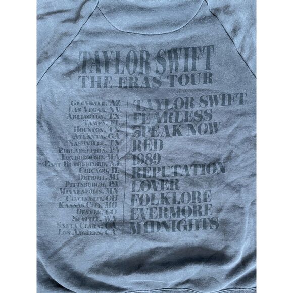 Taylor Swift Gray Era Swifty Band Tour Pullover Hoodie Top   Adult Size XL - Picture 7 of 13